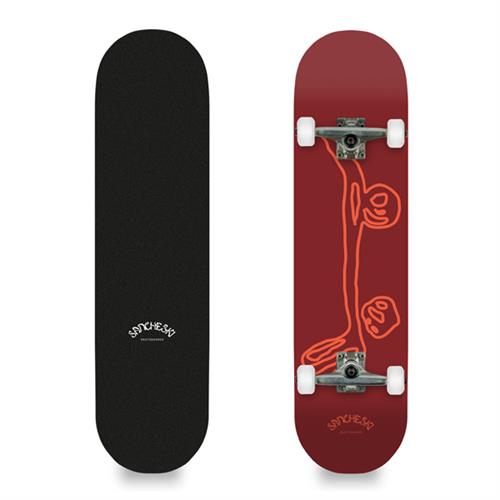 Sancheski sancheski 8.25" mini logo burgundy  Noordzee Boardstore surfshop Scheveningen