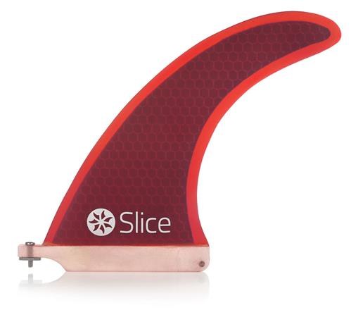 Slice Fins slice rtm hexcore us-box centre fin 8" red  Noordzee Boardstore surfshop Scheveningen