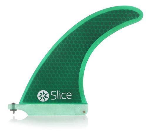 Slice Fins slice rtm hexcore us-box centre fin 8" green  Noordzee Boardstore surfshop Scheveningen