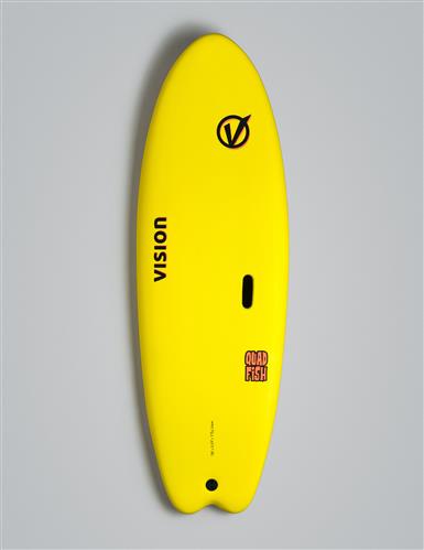 Vision 5'6" Quad Fish Yellow Yellow Noordzee Boardstore surfshop Scheveningen