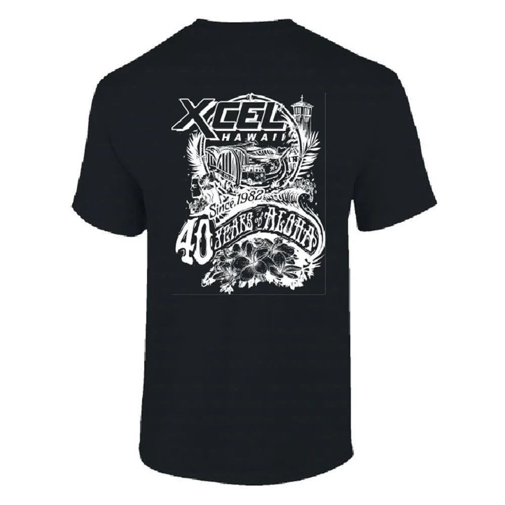 A comfortable 100% cotton Tee celebrating Xcel's 40 years of innovative design and unmatched performance.