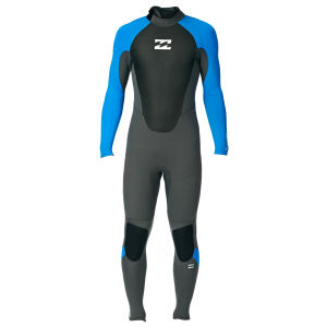 billabong intruder 4.3 mm backzip wetsuit blue
