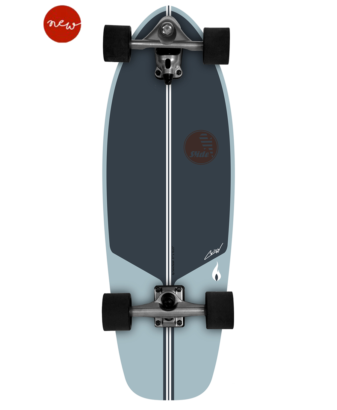 カーキ×インディゴ SLIDE Surf Skateboards size31 CMC