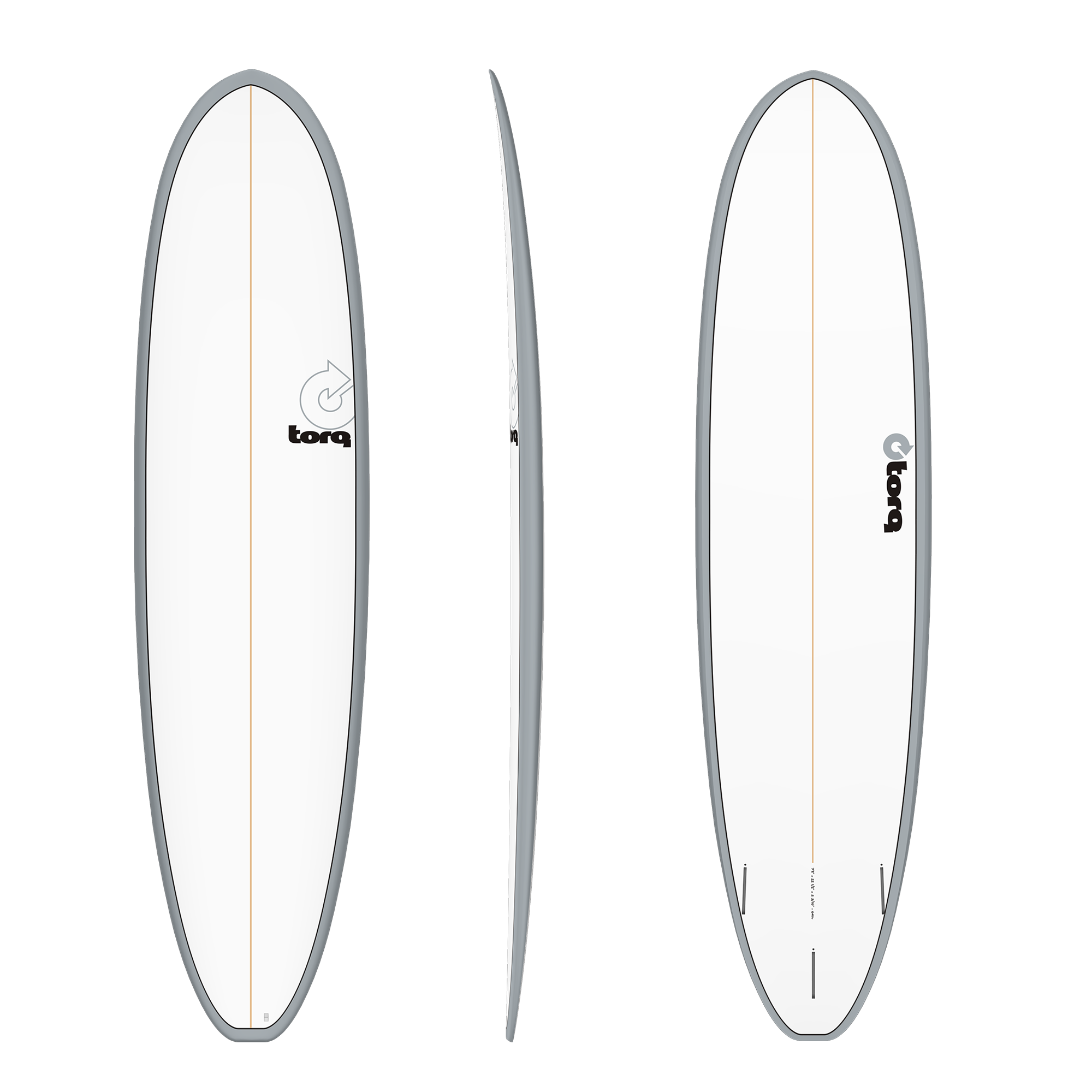 Torq TET V Funboard Grey Rail Pinline 7 4 7 8 8 2