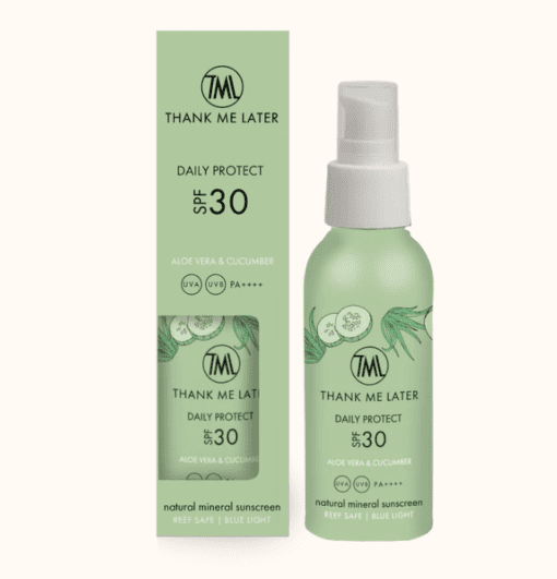 Thank Me Later – Aloë Vera & Komkommer – Minerale Zonnebrandcrème SPF30 – 100ML