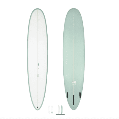 HS ATELIER CLASSIC LONGBOARD PU - FUTURES - 2 + 1 FIN ( 8'6 - 9'1 ) TEAL