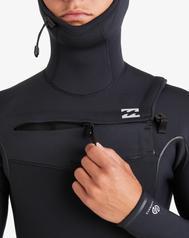 Billabong Mens Wetsuit - 6/5mm - Furnace Natural Graphene - Chest Zip ( MT / L ) - Image 3
