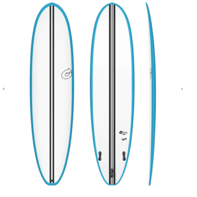 Torq TEC V+ Funboard - FCS II - BLUE RAILS (7'0 / 7'4 / 7'8 / 8'0)