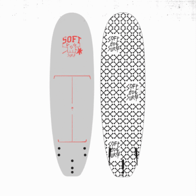 Softdog - Skooldog  Epoxy Softtop Surfboard 7'2 - 66 ltr - Incl fins
